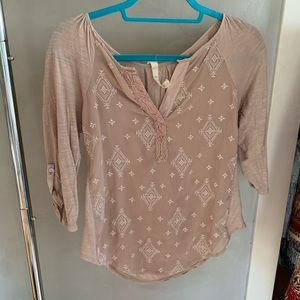 Anthropology Tiny beige top